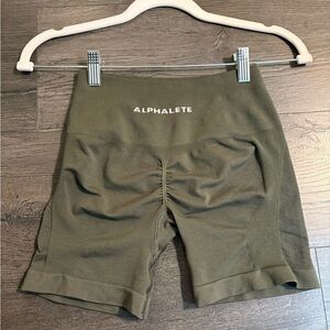Alphalete Women's Green Bike Shorts